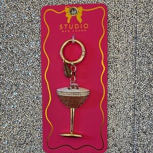 Studio Gold and Expresso Martini Cocktail Key Holder Gold